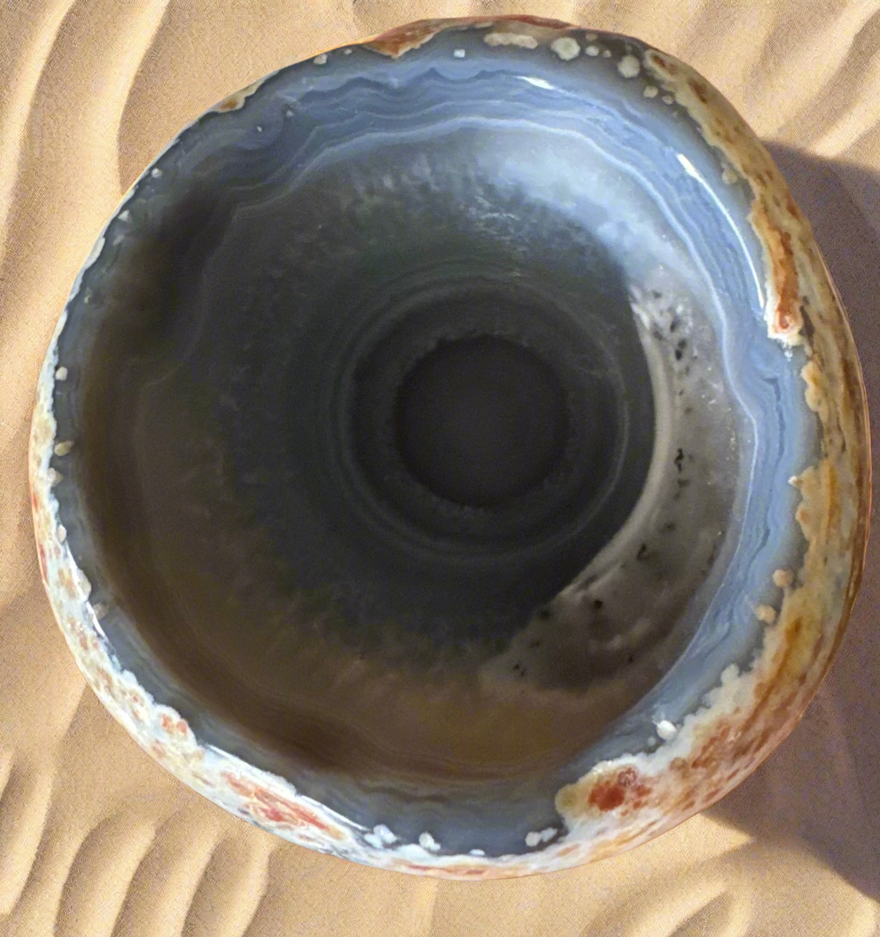Beautiful Agate Integrating Apothecary Bowl