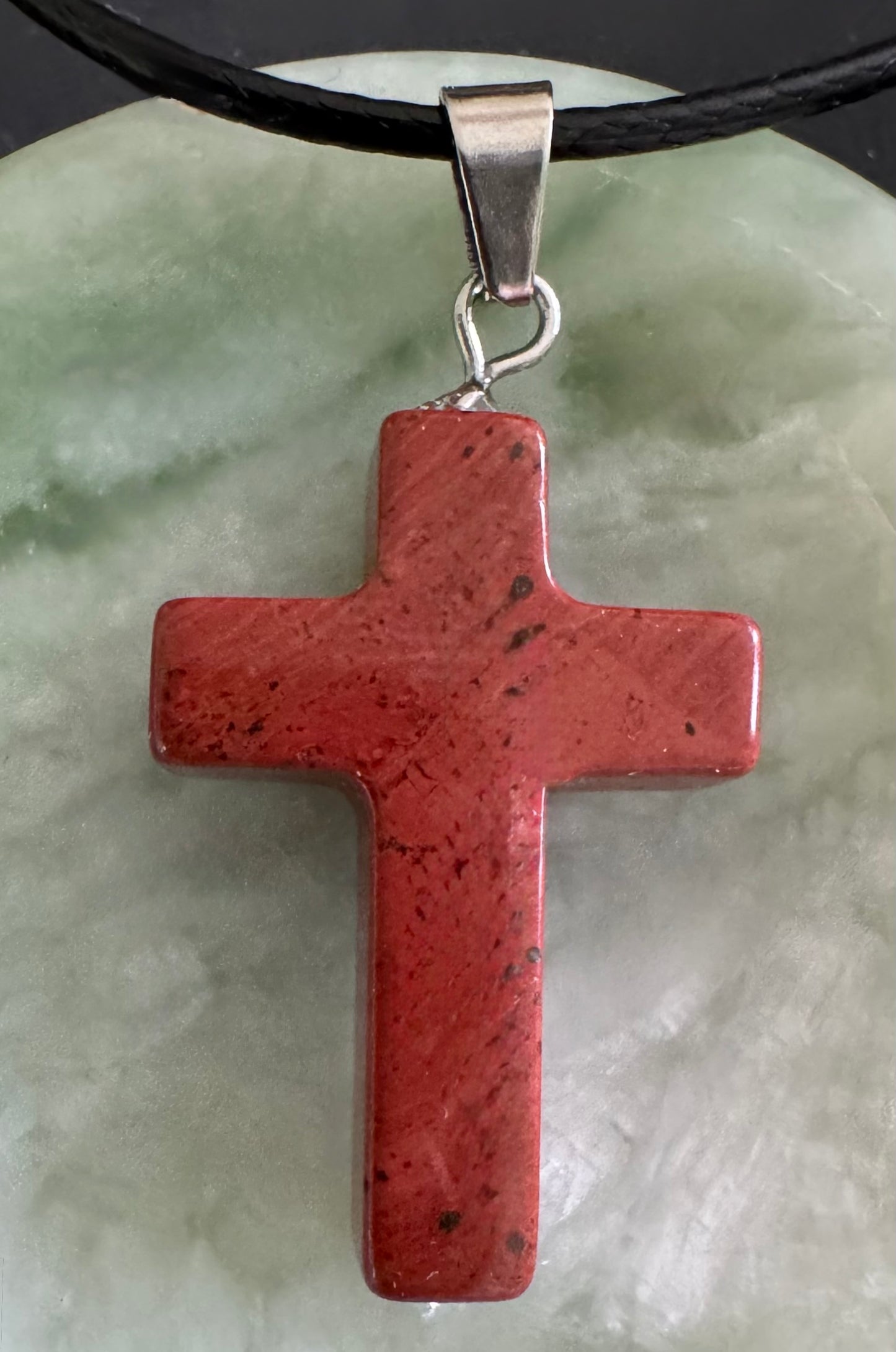 Carved Cross Varied Crystals