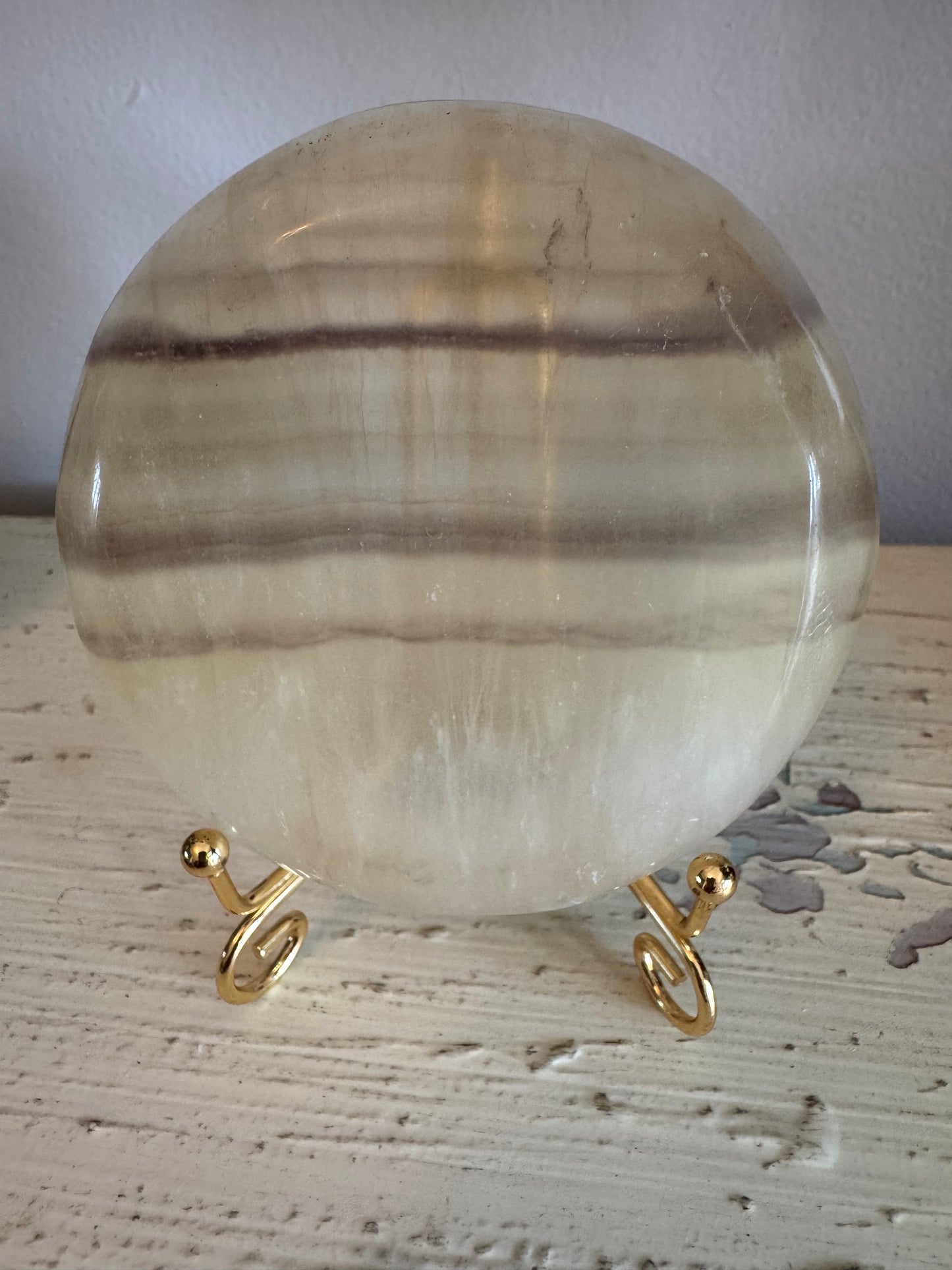 Banded Calcite Apothecary Bowl