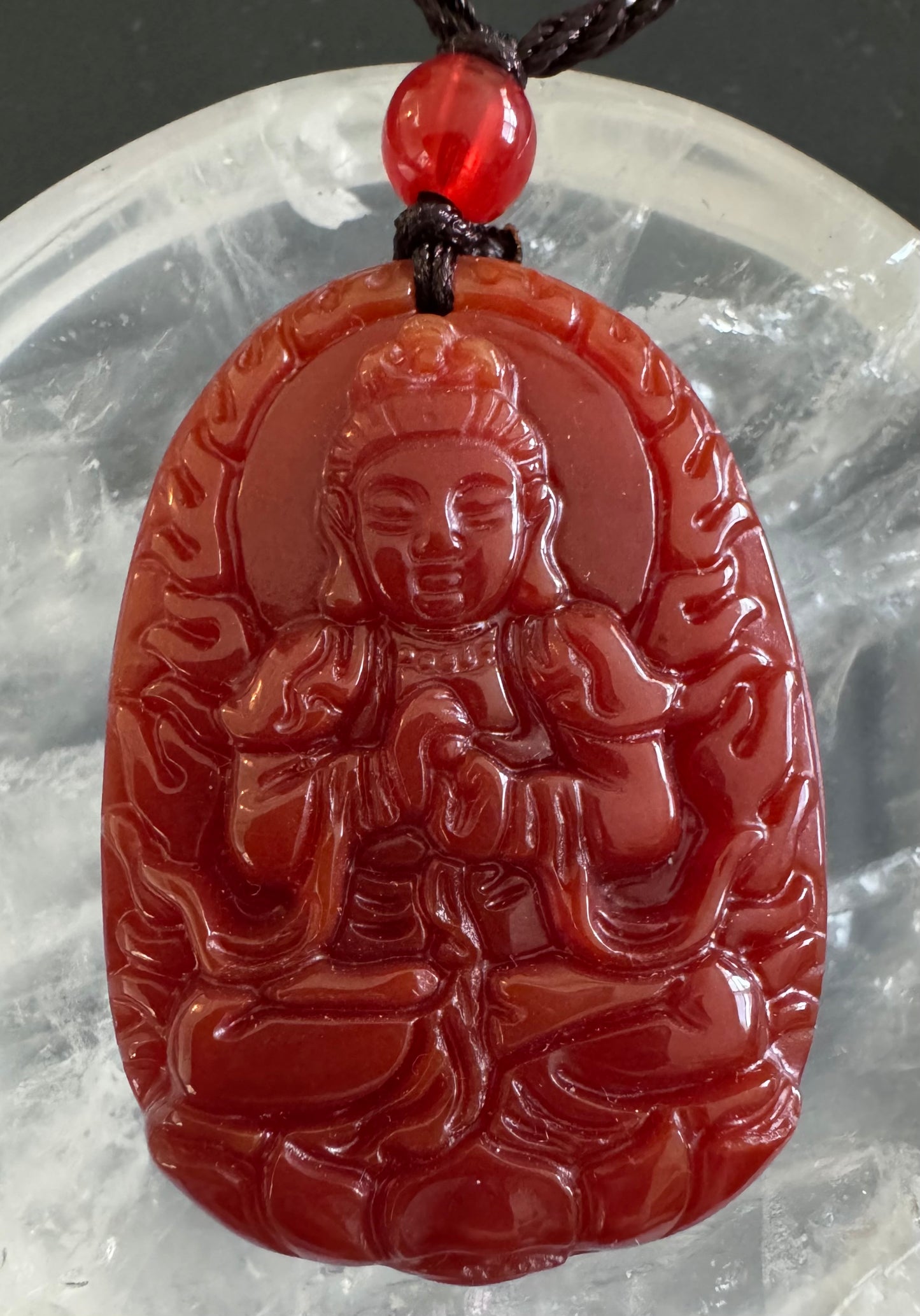 Guan Yu Carved Pendant Necklace (A)