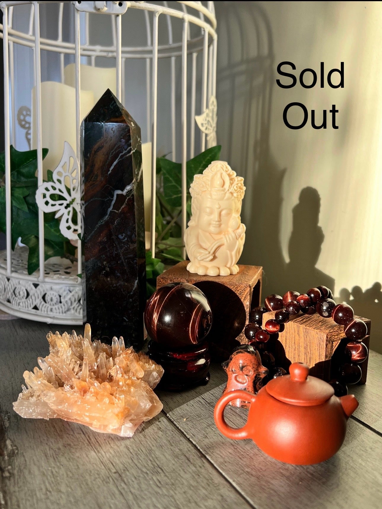 Red Tigers Eye Set
