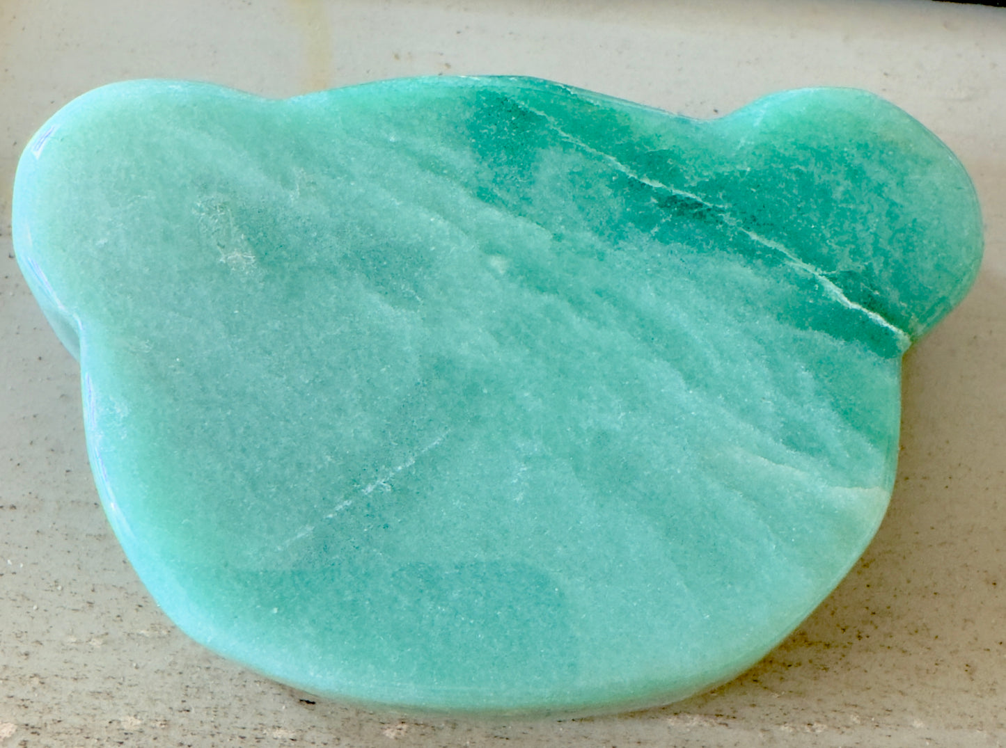 Green Aventurine Teddy Bear Bowl