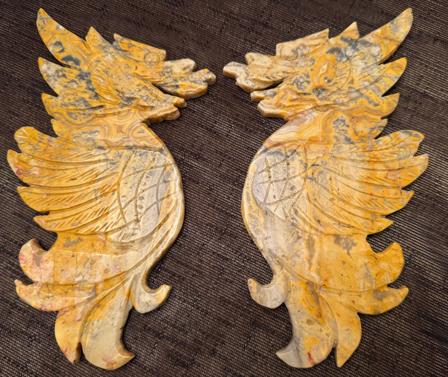 Crazy Lace Agate Dragon Wings