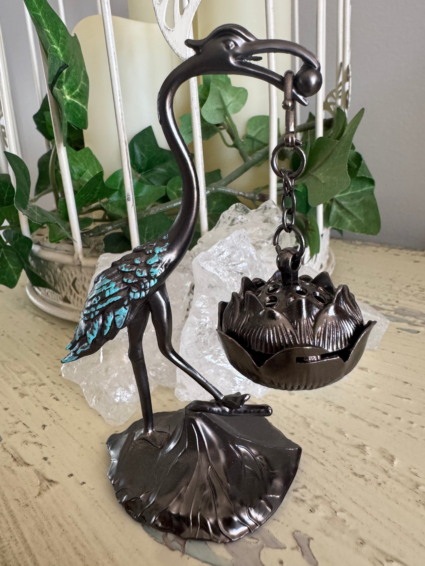 Stork Incense Holder