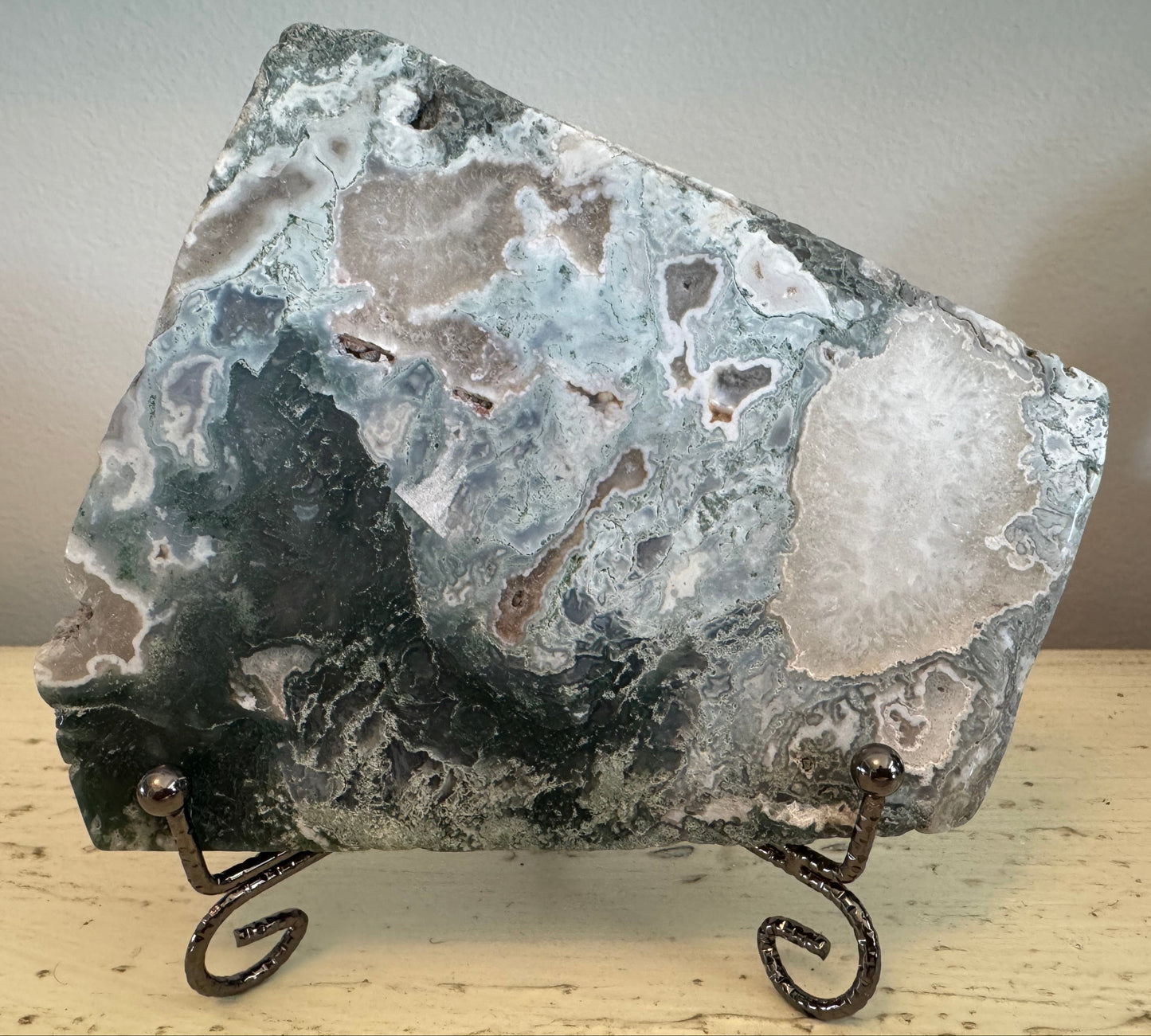 Natural Moss Agate (Chalcedony) Slab