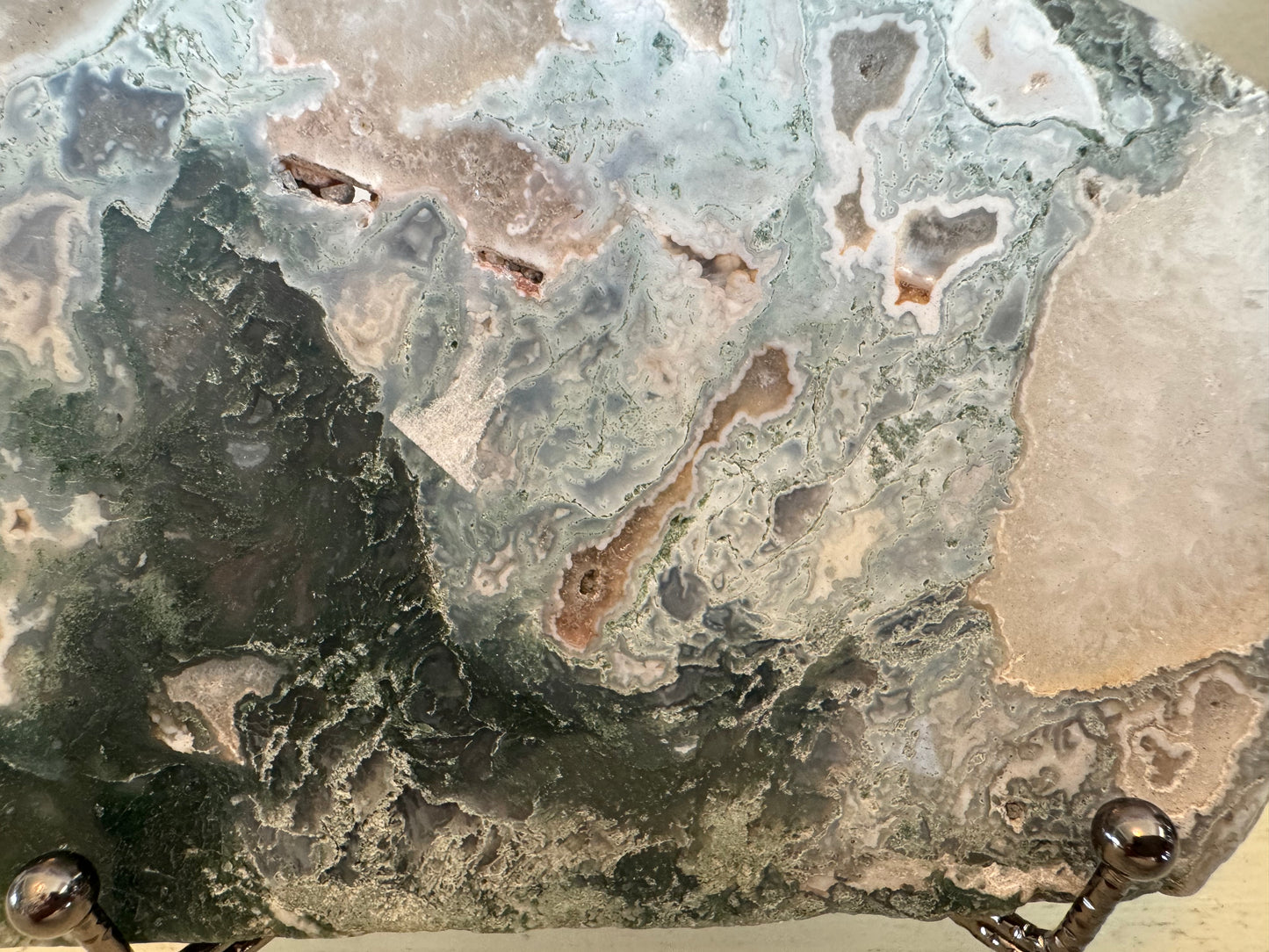 Natural Moss Agate (Chalcedony) Slab