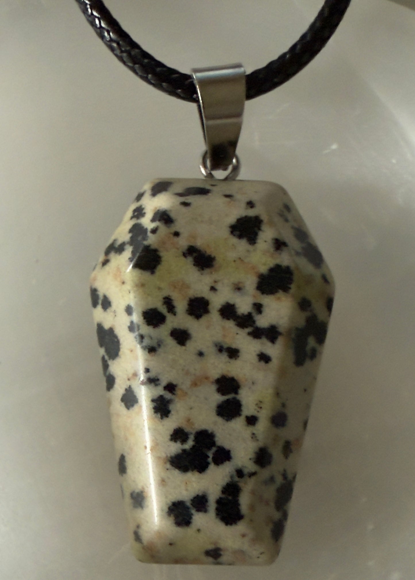 Natural Crystal Coffin Shaped Pendants