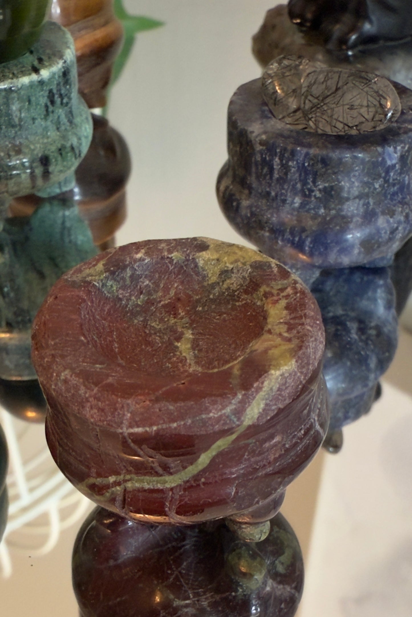 Natural Crystal Smaller Cauldrons / Sphere Holders