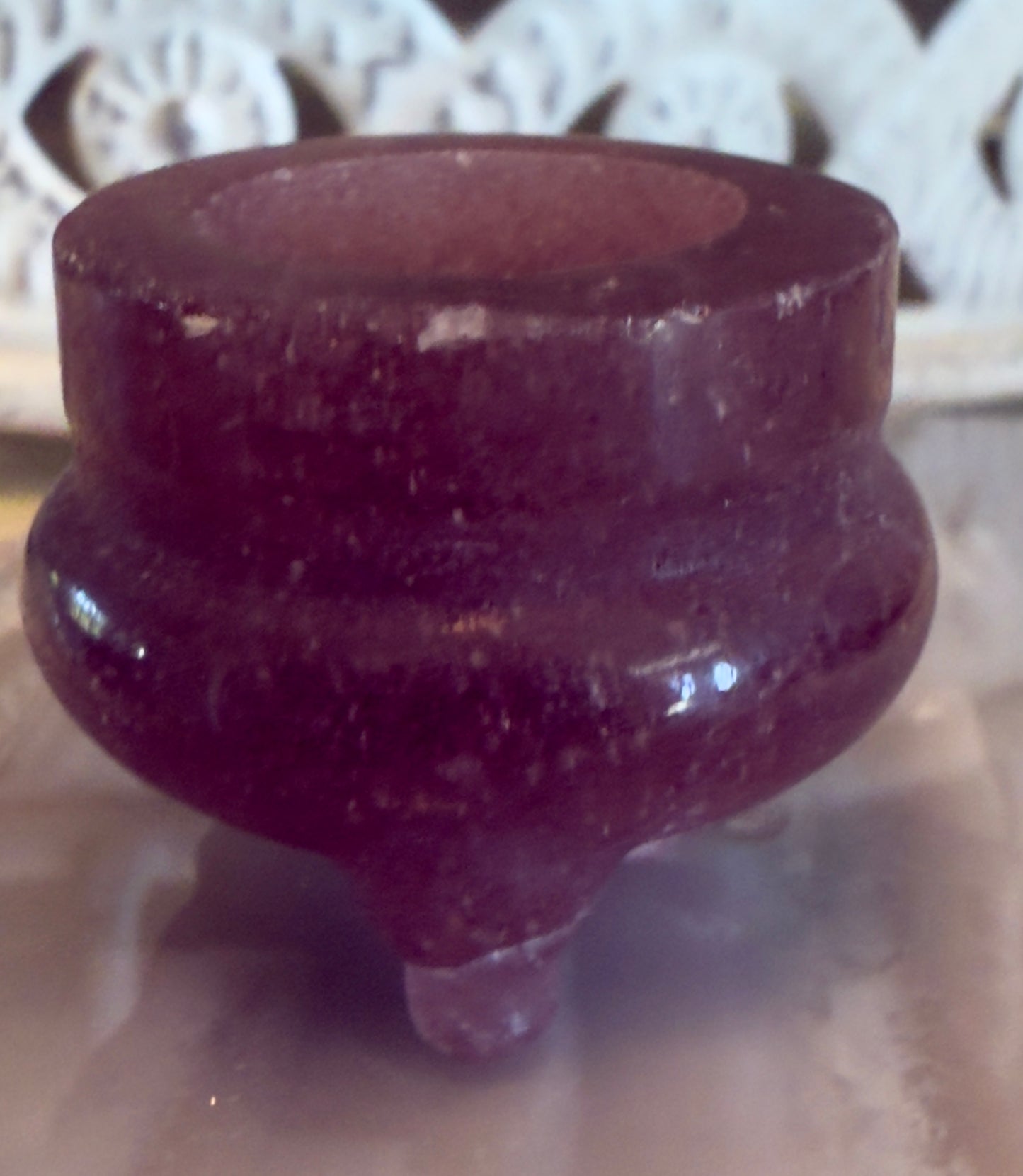 Natural Crystal Miniature Cauldrons / Sphere Holders