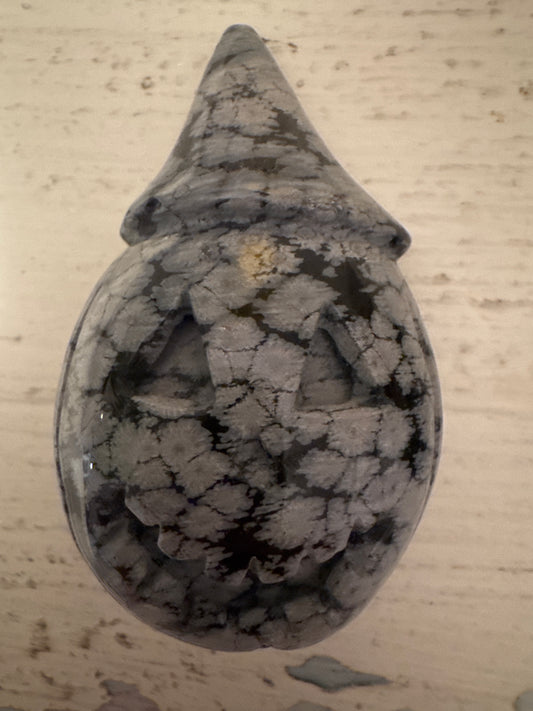 Snowflake Obsidian Jack O’Lantern Halloween Carvings