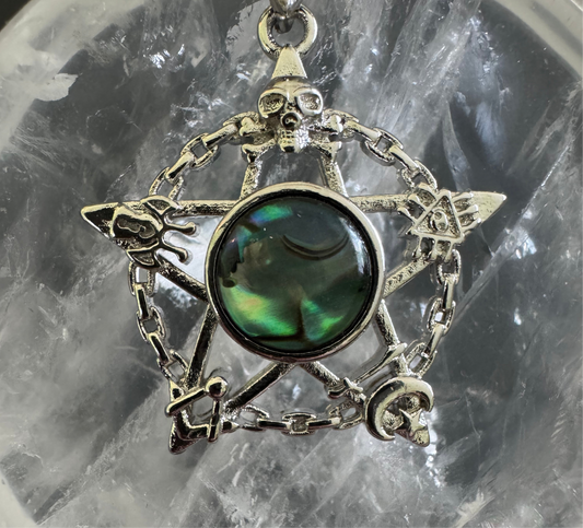 Abalone Shell Pentagram Pendants