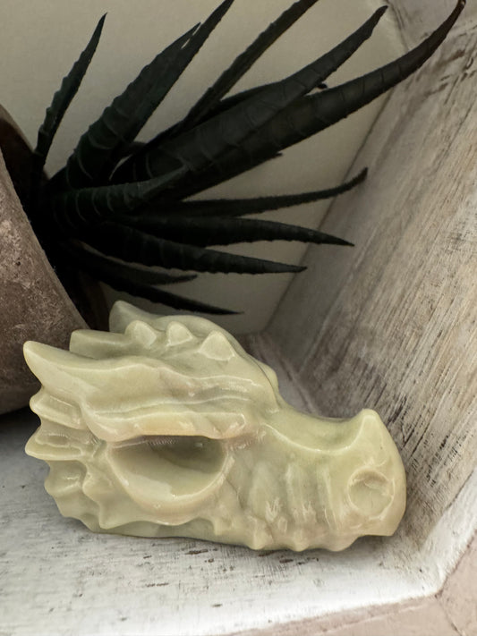 Serpentine Dragon Skull