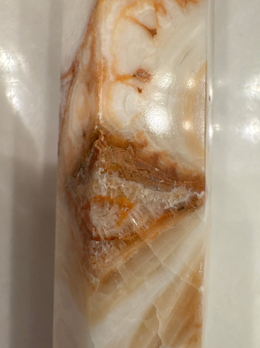 Crazy Lace Agate Hexagonal Generator/Tower