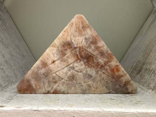 Rainbow Moonstone “All Seeing Eye” Pyramid Carving