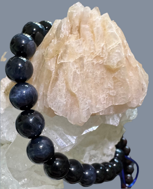 Blue Tigers Eye 8mm Bead Bracelet
