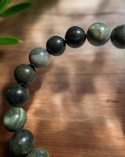 Serpentine 9mm Bead Bracelet