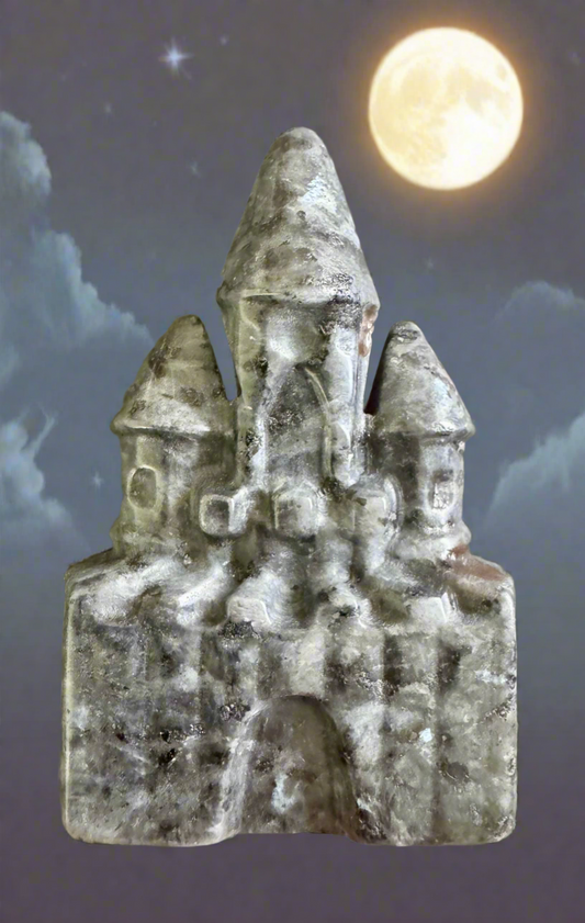 Black Night Castle carved from Labradorite