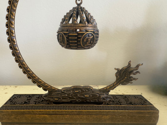 Brass Dragon Incense and Mourning Incense Burner