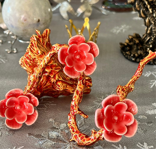 Lotus Sphere Display ~ Rose Gold Tone