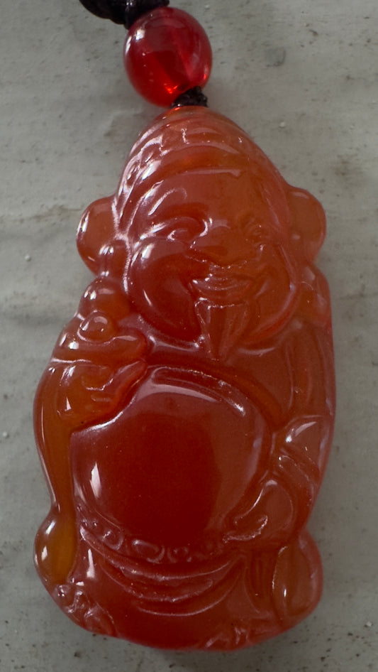 Happy Buddha Pendant Carving (B)