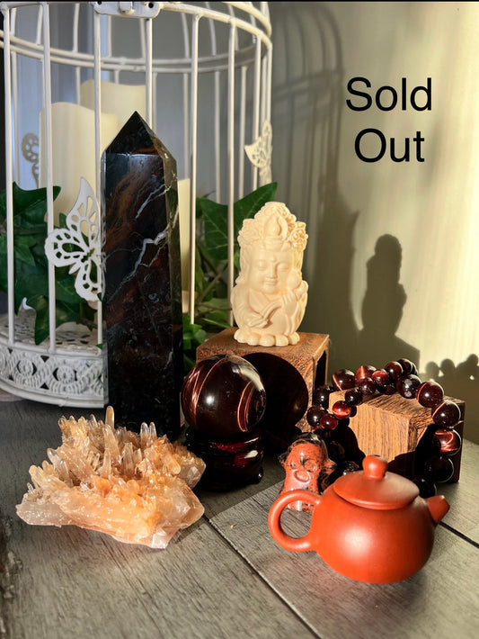 Red Tigers Eye Set