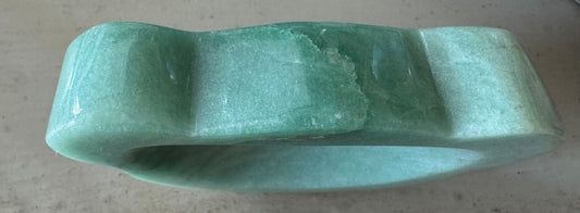 Green Aventurine Teddy Bear Bowl