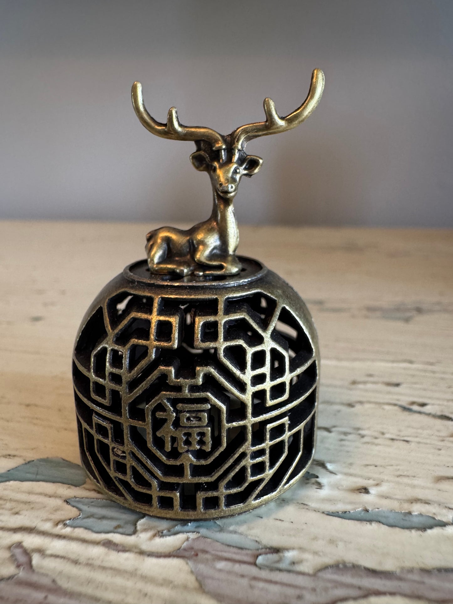 Brass Metal Incense Holder / Sphere Displaty