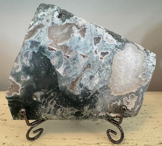 Natural Moss Agate (Chalcedony) Slab