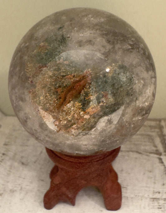 Ghost Quartz (Phantom Quartz) Sphere (S)