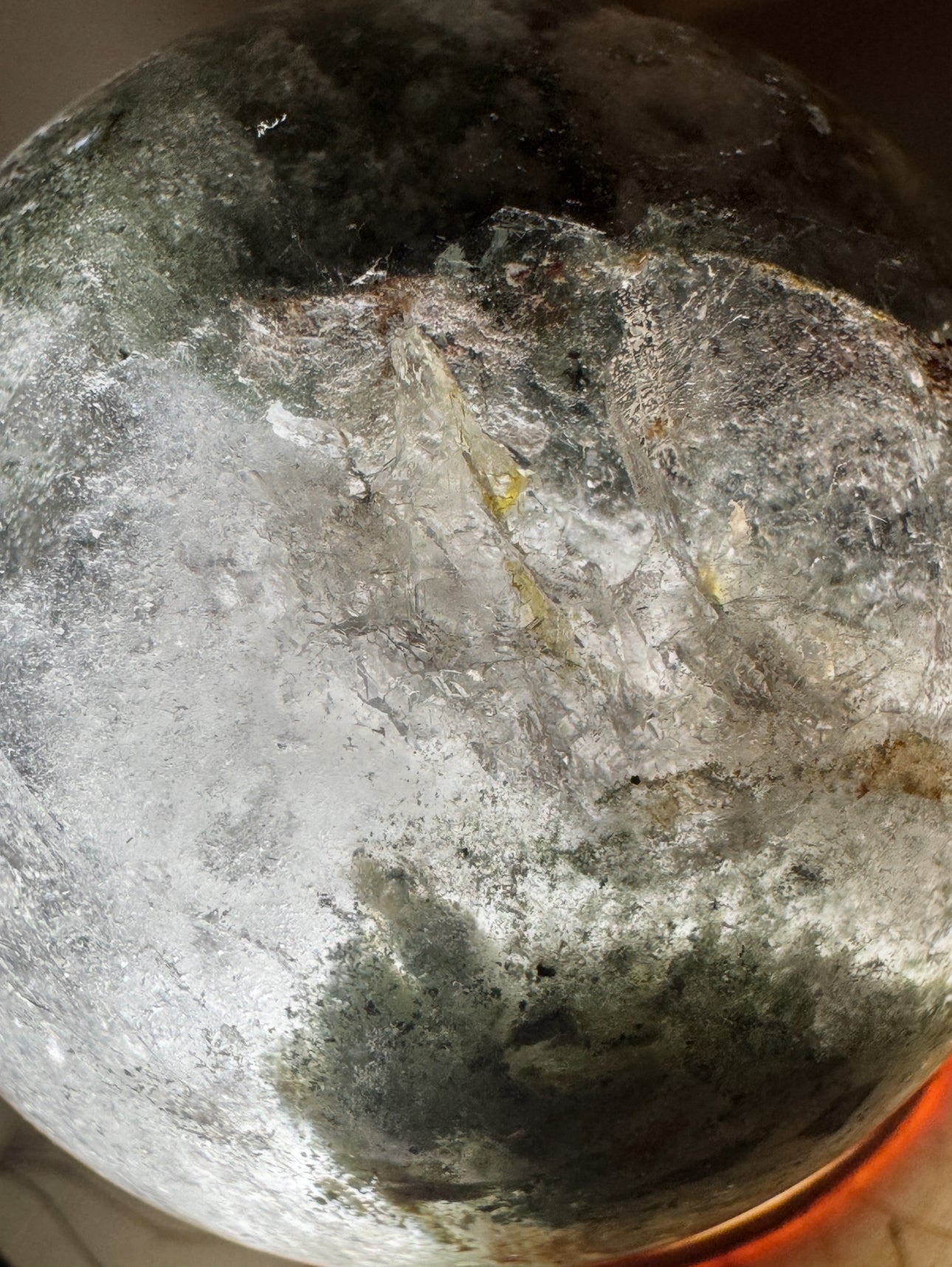 Ghost Quartz (Phantom Quartz) Sphere (S)