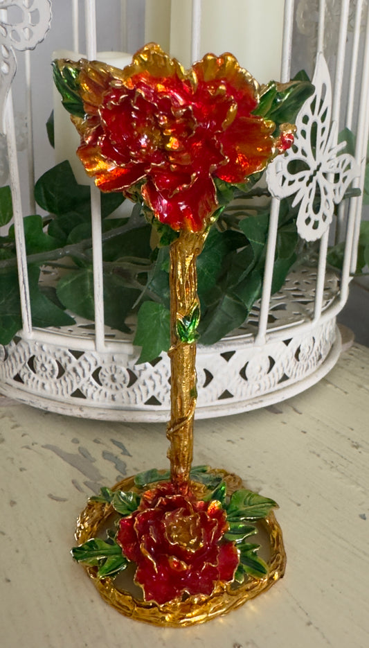 Blooming Rose Sphere Display Stand
