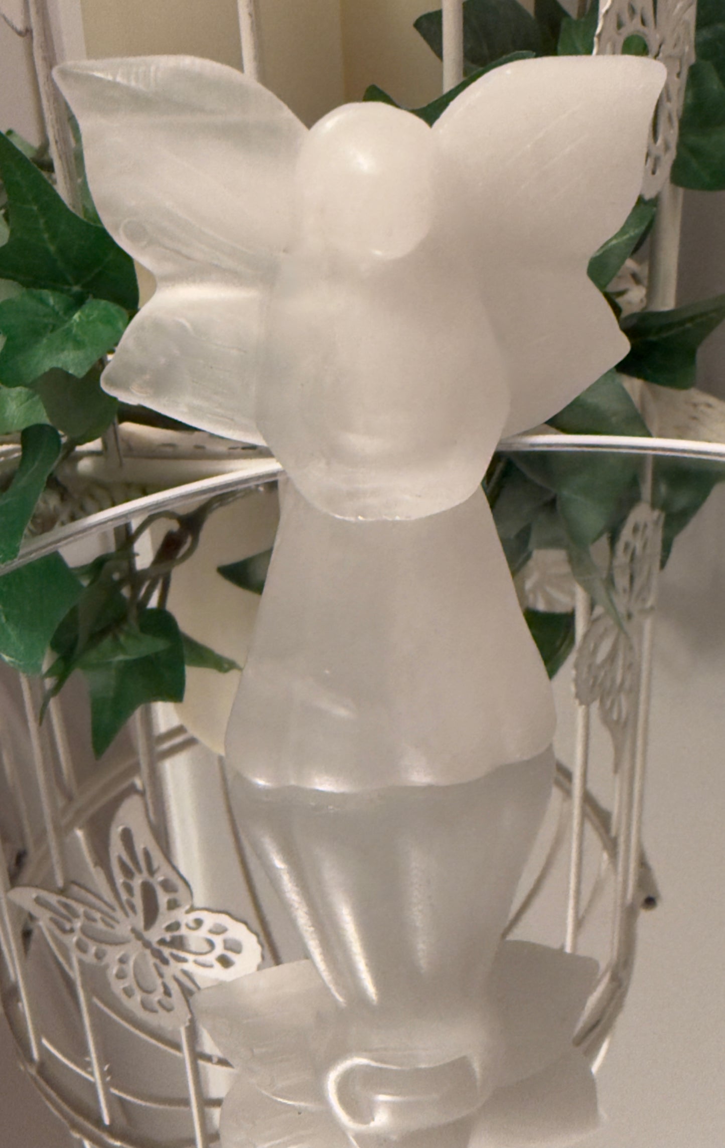 Angel Carving White Calcite (A)
