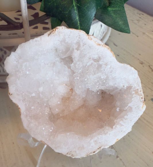Radiant Clear Crystal Quartz Geodes