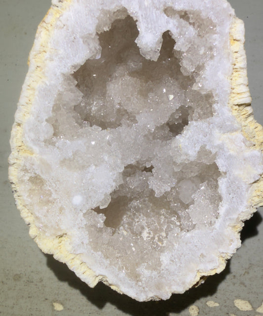 Radiant Clear Crystal Quartz Geode (L)
