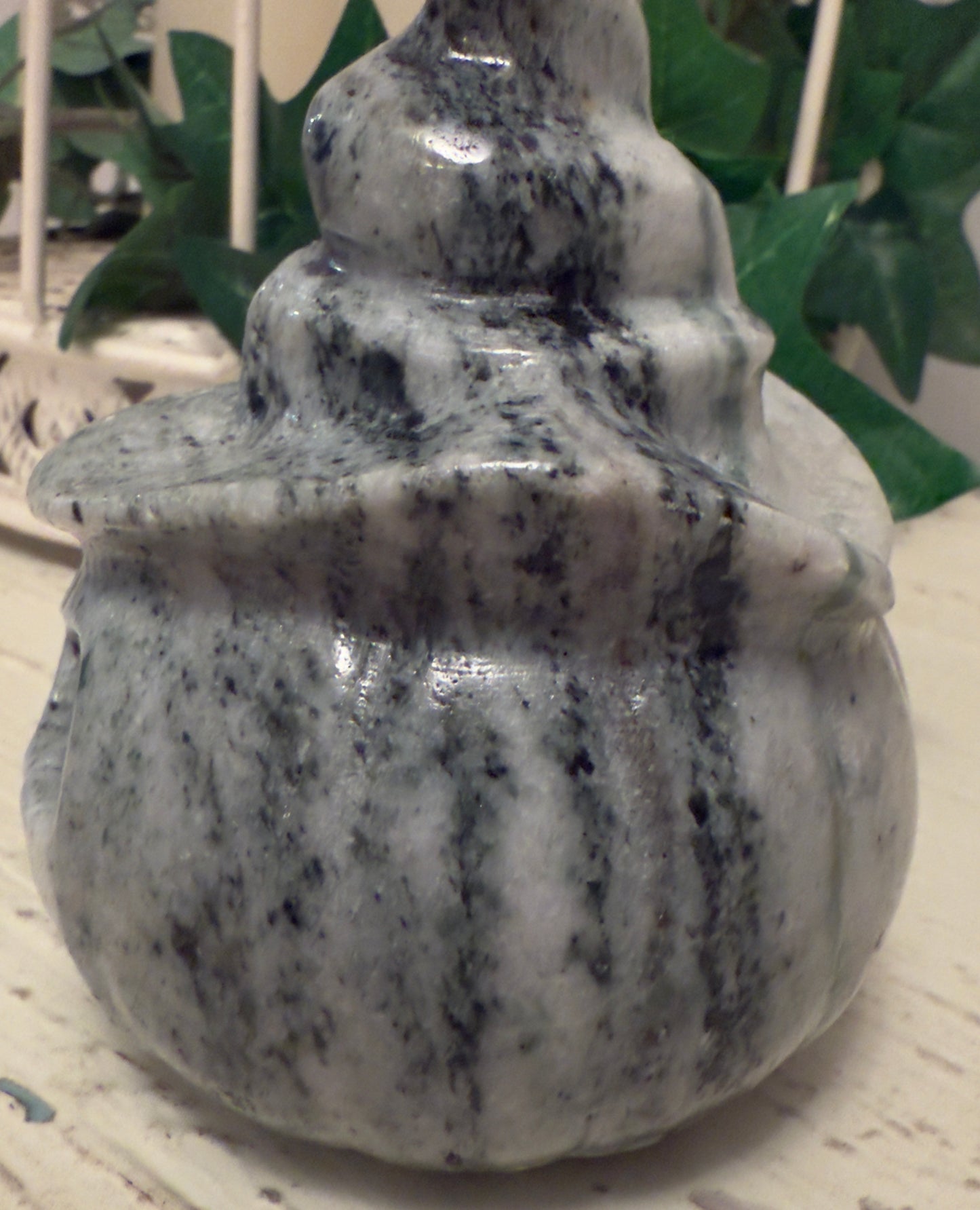 Jack O'Lantern Nephrite Jade Crystal Carving
