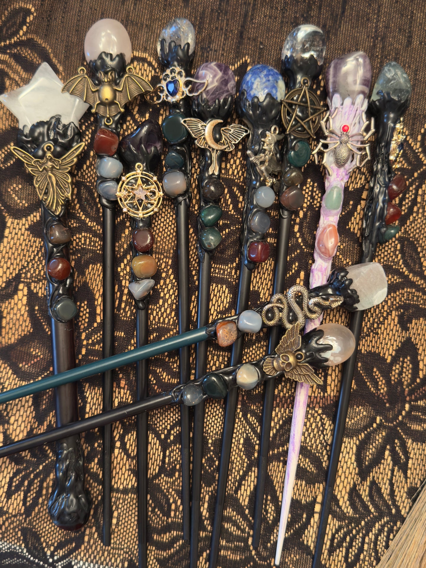 Lapis Lazuli Scepter with Witch Charm