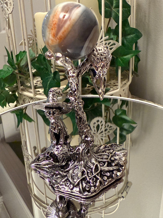 Witchy Kitty Sphere Holder