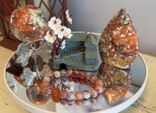 Red Cascade Tranquility Set