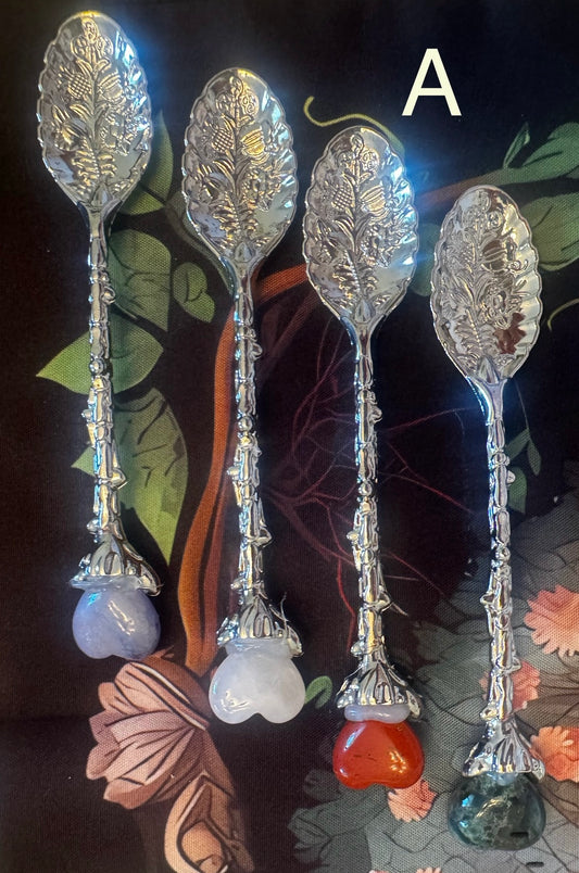 Apothecary Spoons / Herbal Teaspoon Sets of 4