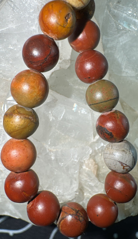 Picasso Jasper 6mm Bead Bracelet
