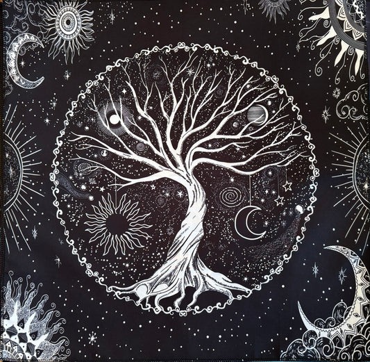 12 Constellations Tree of Life Altar Cloth