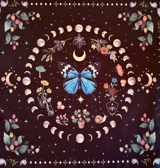 Blue Morpho Butterfly & Celestial Altar Cloth