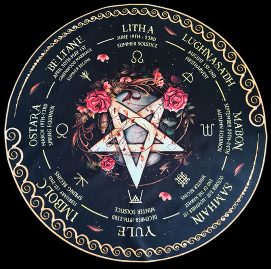 The Wheel Of The Year Altar Cloth