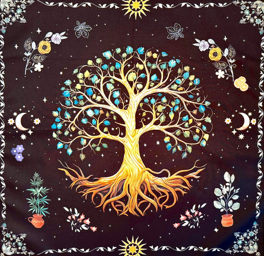 Abundance Flows Tree of Life Altar Cloth
