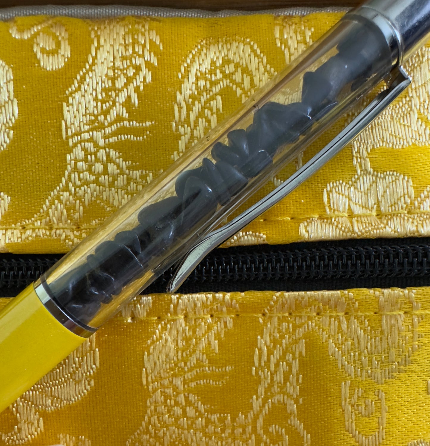 Bright Yellow Zipper Pouch