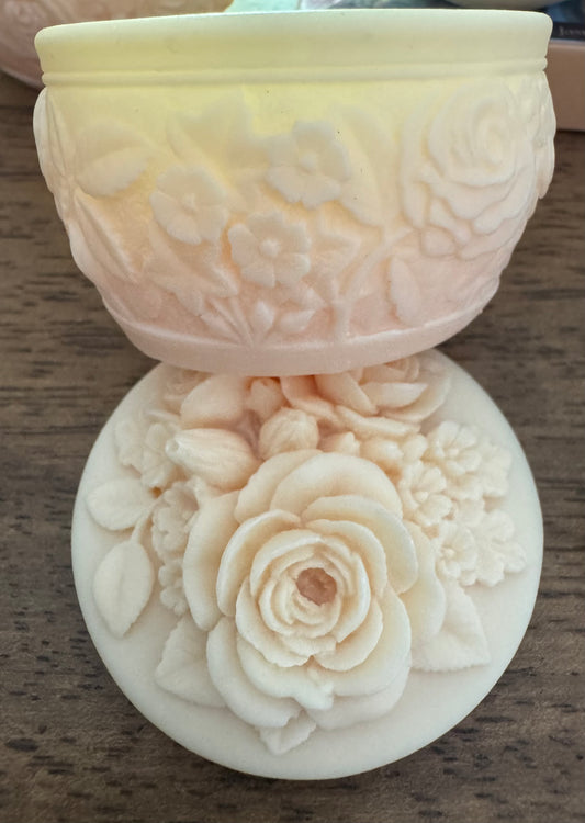 Natural Tagua Nut Carved Rose Trinket Box 🍃 Handcrafted Eco-Friendly Jewelry Storage