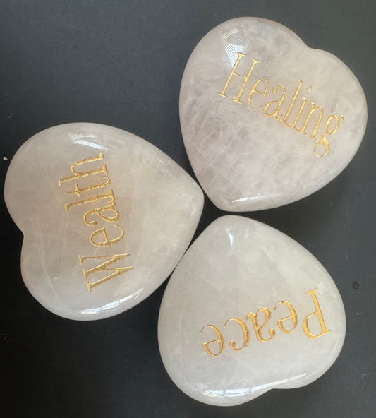 Mantra Heart Stones