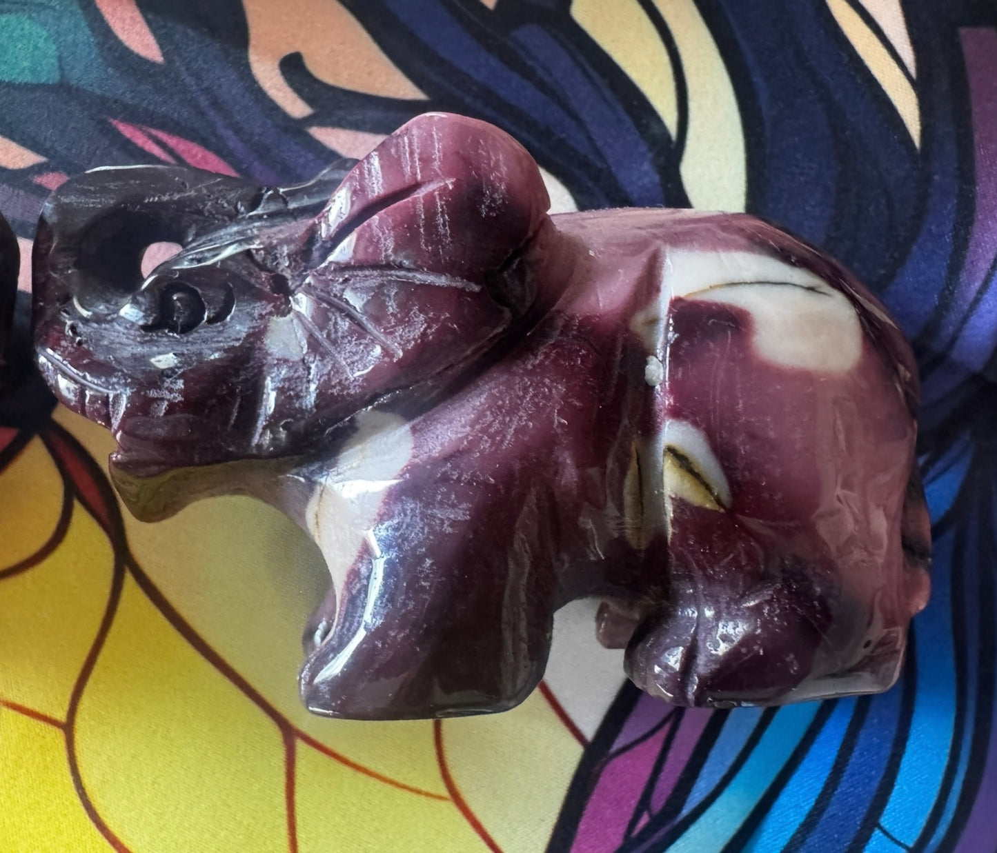 Mookaite Jasper & Rhodonite Mineral Set (Capricorn and Cancer)