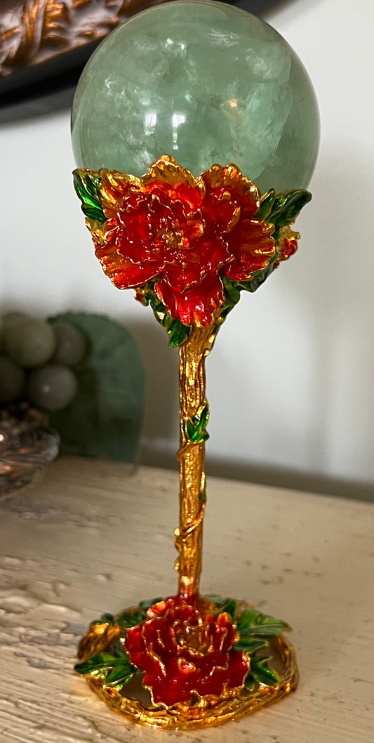 Blooming Rose Sphere Display Stand (L)